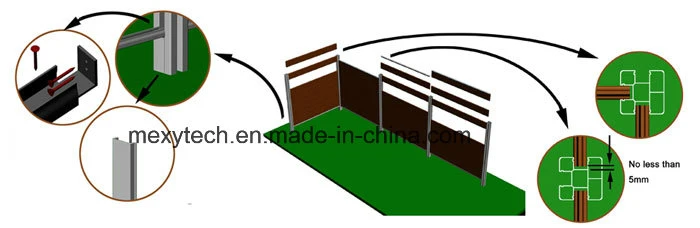 Euro Popular Timber WPC Outdoor Wood Plastic Composite Fence