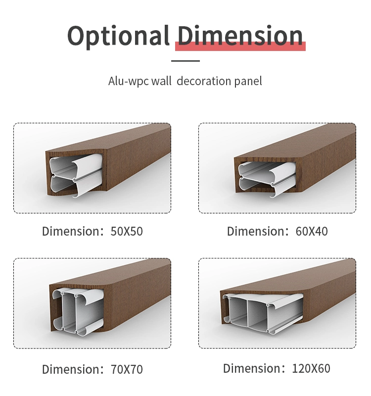 New Generation Outdoor Eco Engineered Flooring WPC Timber Tubes