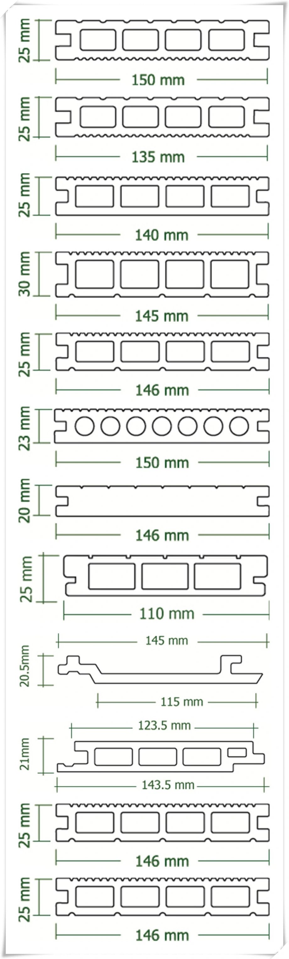 WPC PVC PE PP Decking Machine Wood Plastic Composite Outdoor Flooring