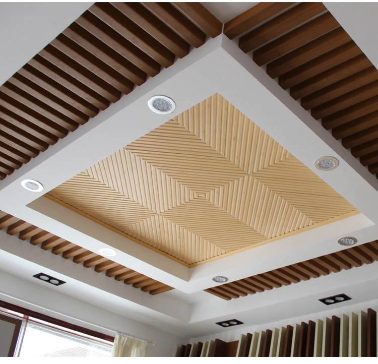 New Design WPC Wood Composite Hollow Square Timber Tube for Interior Decoration