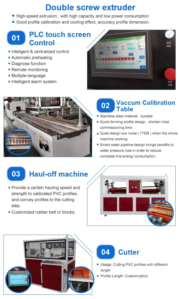 Beierman PP PE PVC WPC Wood Plastic Composite Machine/Door Panel Profile Extruder/Outdoor Decking Wall Panel Board Production