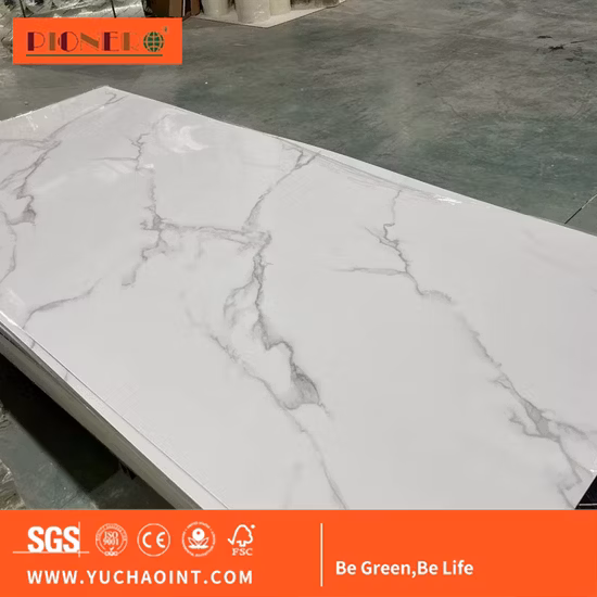 Глянцевые декоративные стеновые панели толщиной 3/3,5 мм из УФ-панели ПВХ.