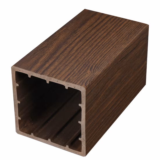 Высококачественные полые квадратные деревянные трубы WPC для внутренней отделки