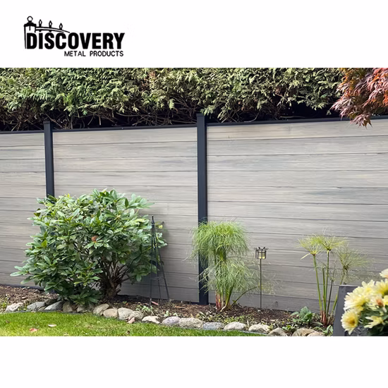 Китайская фабрика на открытом воздухе Прочная наружная панель Простая установка Деревянное зерно Полый забор WPC