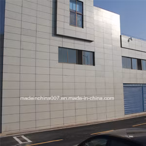 УФ-покраска фторуглеродом, навесная стена из фиброцементной плиты